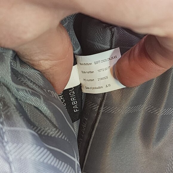 Ellen Tracy Laptop Tote Shoulder Handbag RED Zip Closure - Picture 6 of 8